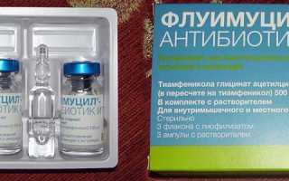 Флуимуцил-антибиотик ИТ при гайморите и синусите