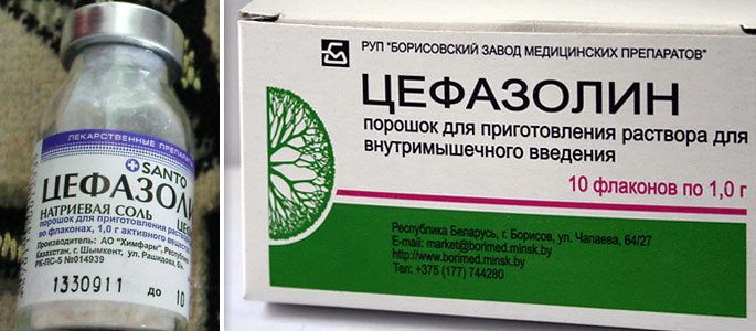 Порошок цефазолина для приготовления инъекций