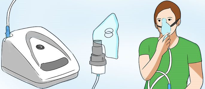 Ингаляция вещества небулайзером
