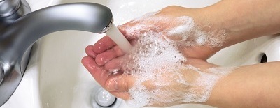 Washing hands