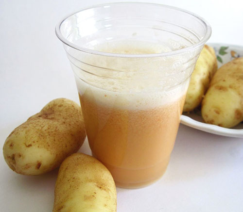 Примочки с картофельного сока и меда