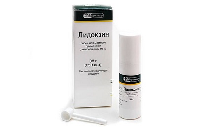 Спрей с лидокаином